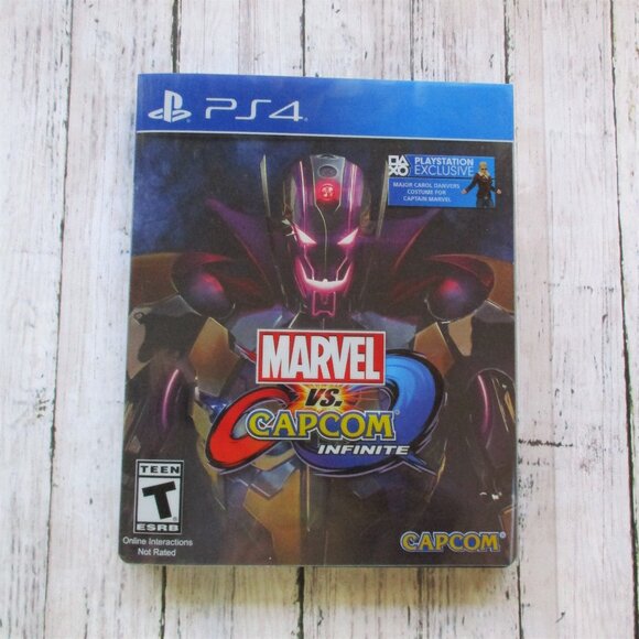 Marvel vs Capcom Infinite Playstation PS4 Steelbook Video Game and Case - Picture 1 of 7